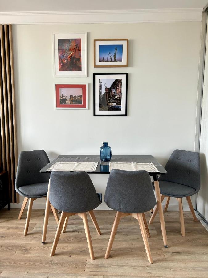 Apartament Z Widokiem Na Gdansk I Zatoke Free & Priv Parking Esterno foto